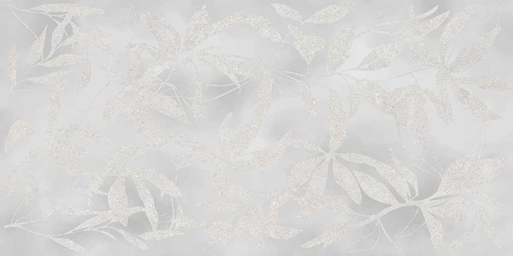60x120 ArtWall Цветы Серый Матовый Ректификат