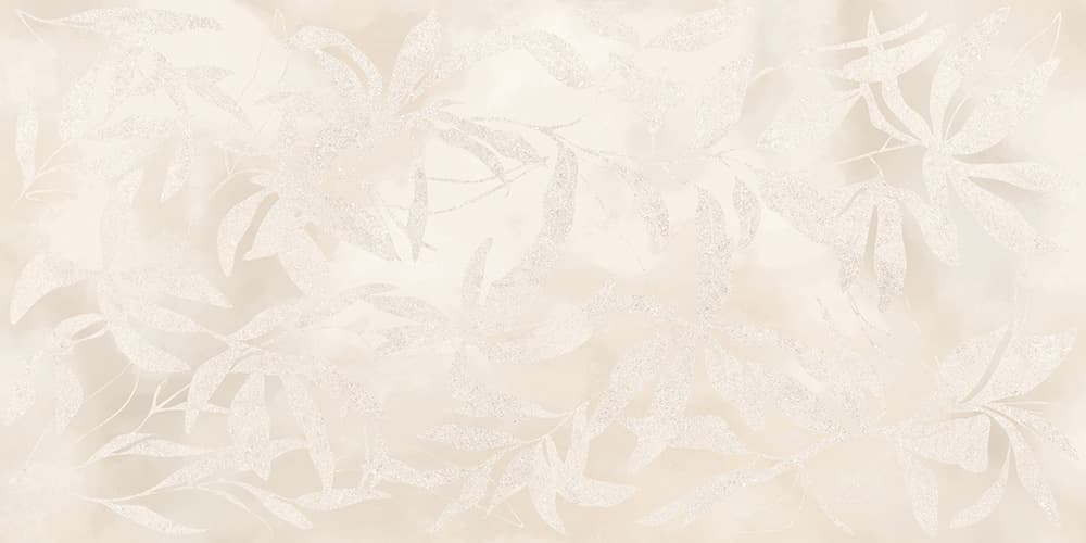 60x120 ArtWall Цветы Слоновая Кость Матовый Ректификат