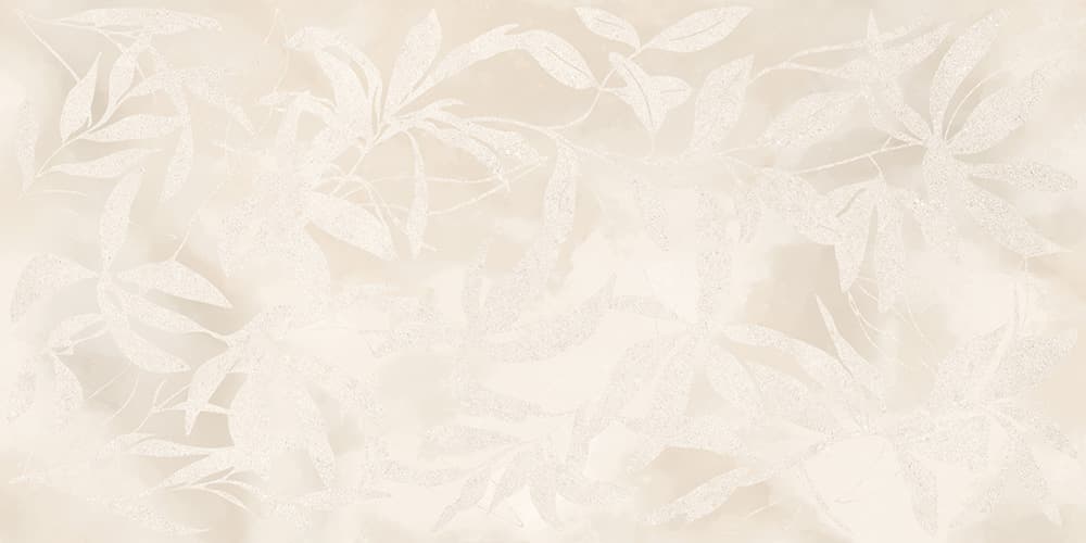 60x120 ArtWall Цветы Слоновая Кость Матовый Ректификат