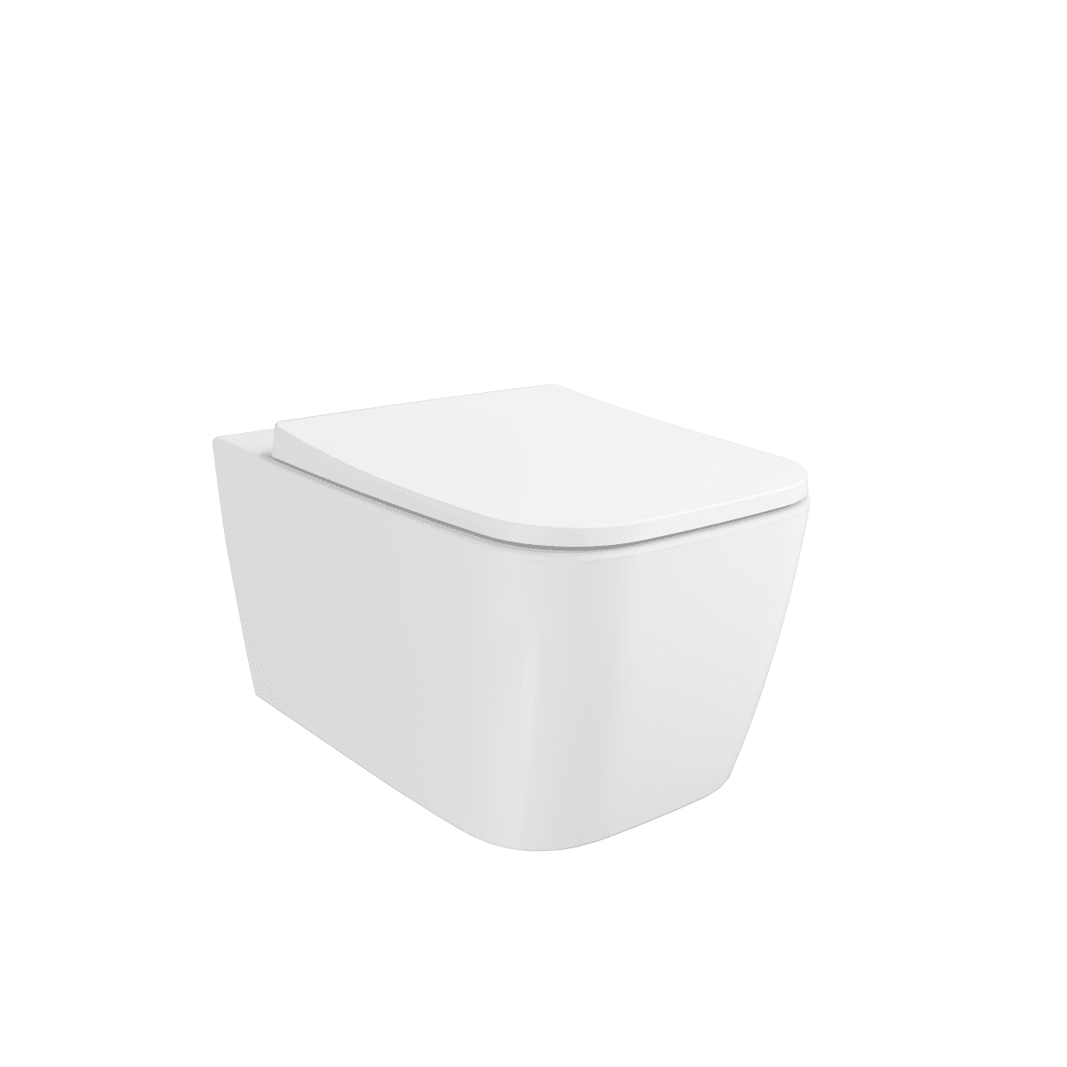 Подвесной унитаз VitrA Metropole Square (Метрополь Сквэр) 7906B003-6430 безободковый QuantumFlush (Квантум Флаш) с сиденьем микролифт белый санитарный фарфор